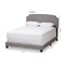 Baxton Studio Odette Modern Light Grey Upholstered Full Size Bed 146-8248 - alternate 8